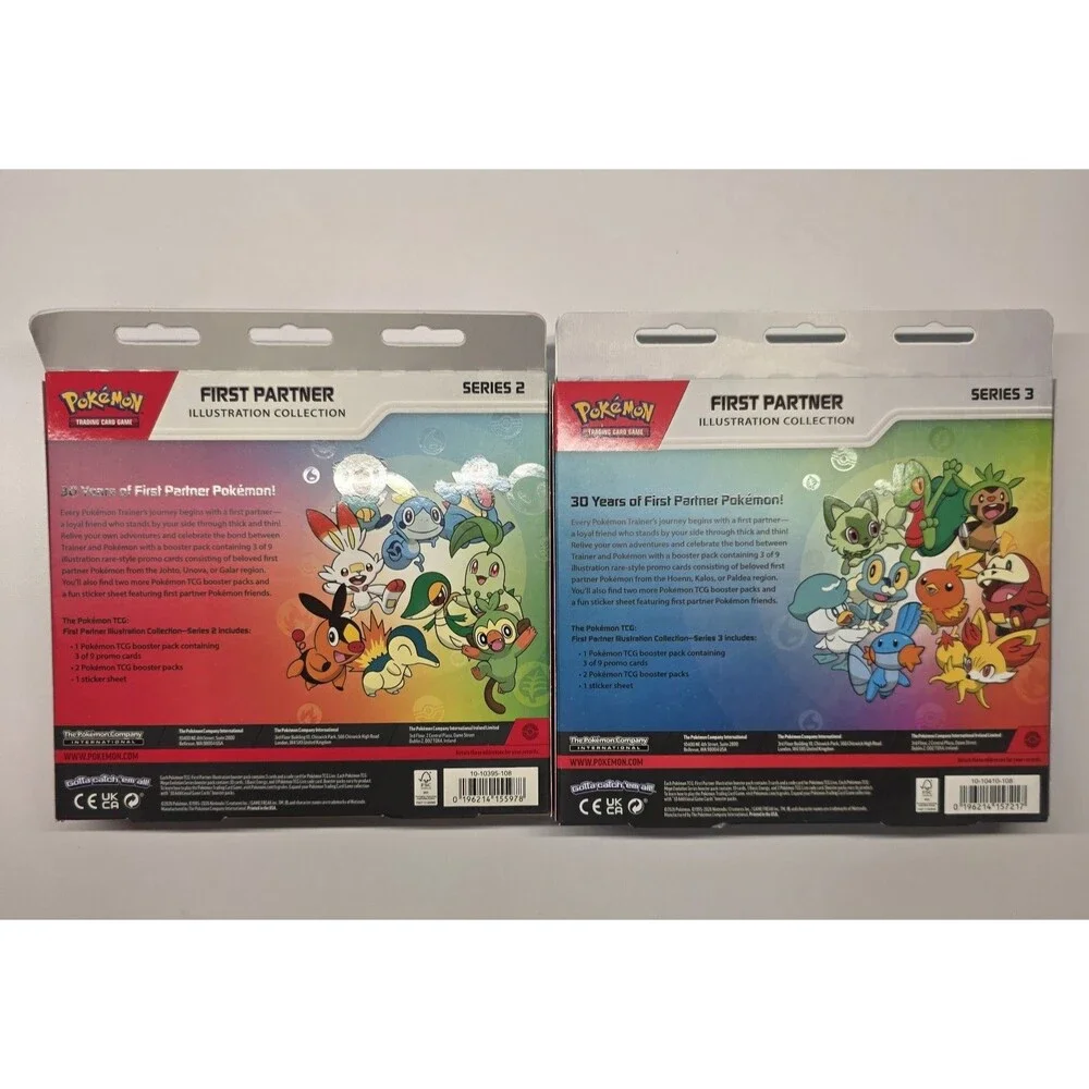 Pokémon TCG First Partner Illustration Collection Series 2 & 3 Boxes Mint SEALED